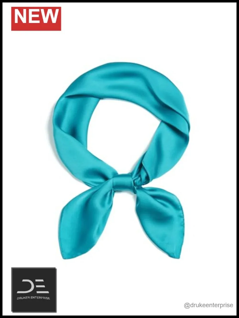 27 Inch Soft Satin Square Scarf Women's Lightweight Neckerchief Hair Purse